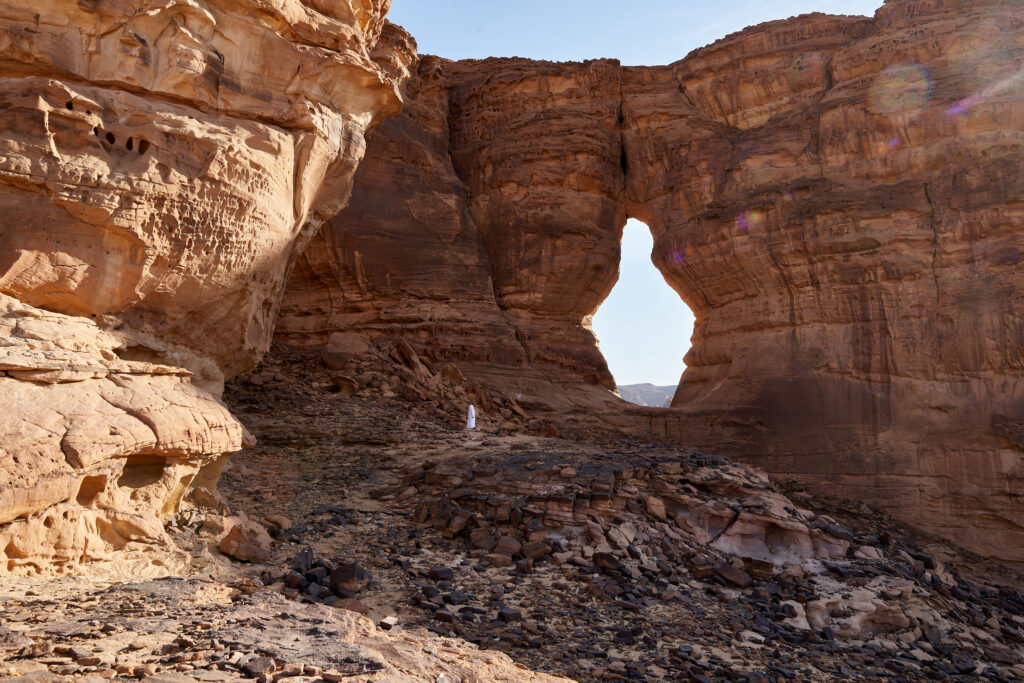 Vessel Hole Rock Al Ula